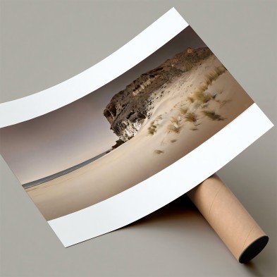Photographic poster on textured eco-friendly wallpaper of Small Cove in Cabo de Gata Natural Park. Lokoloko