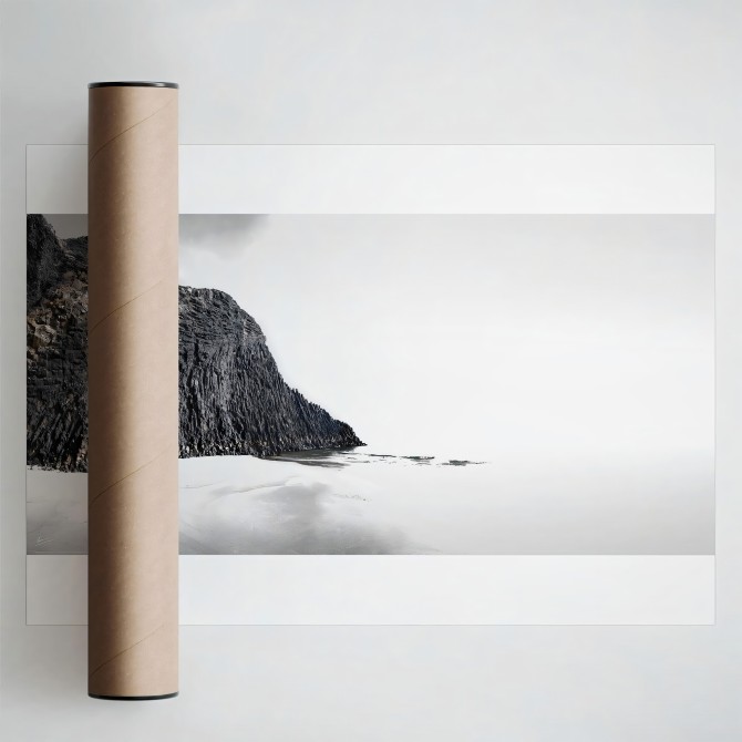 Póster fotográfico en papel ecológico texturizado de Playa Punta del Barronal. Cabo de Gata. Lokoloko