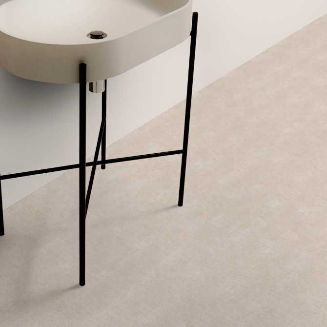 Bombay Fabric Texture Vinyl for floor in bathroom, non-slip and antibacterial, water resistant. Lokoloko