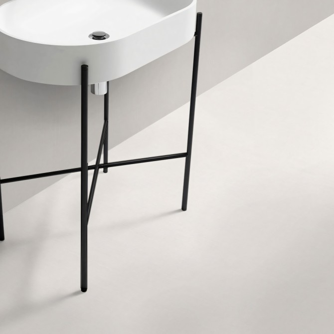 Tejido Mojacar. Vinilo lavable  antideslizante para baños y aseos. Resistente al agua, antibacterias, beige. Lokoloko