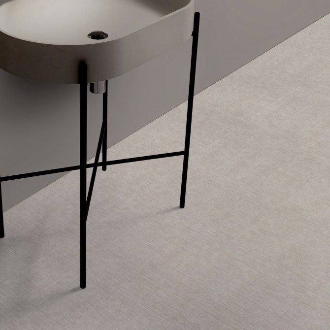 Tejido Topo. Vinilo lavable  antideslizante para baños y aseos. Resistente al agua, antibacterias, beige. Lokoloko
