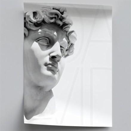 Póster detalle del David de Miguel Angel