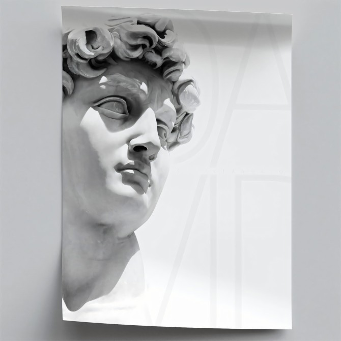 Póster detalle del David de Miguel Angel