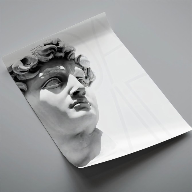 Poster detail of Michelangelo's David