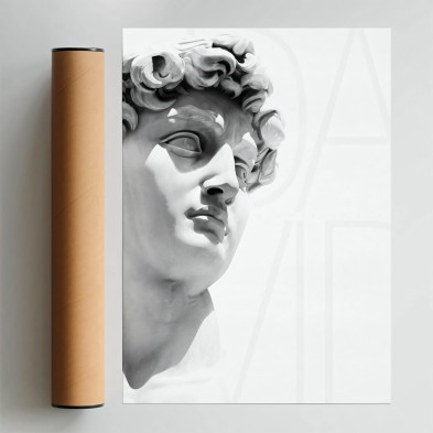 Poster detail of Michelangelo's David
