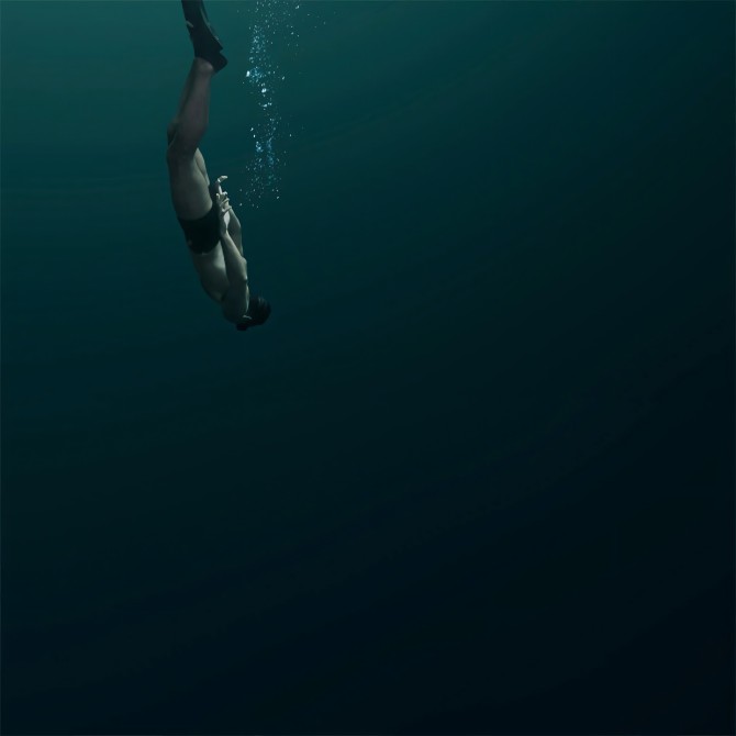 Póster de apnea BE CALM estar en calma
