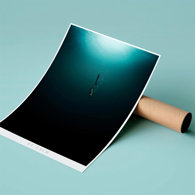 Poster of apnea BE CALM be quiet