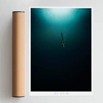 Poster of apnea BE CALM be quiet