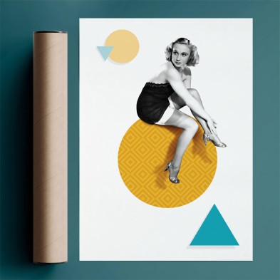 Modern vintage retro decorative poster