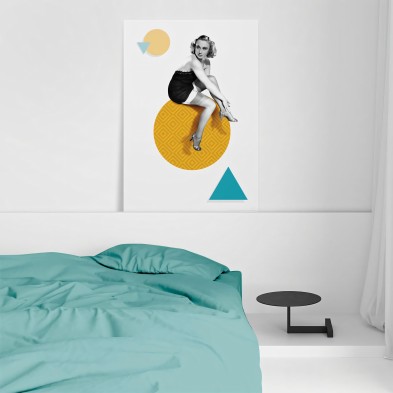 Poster decorativo retro vintage moderno