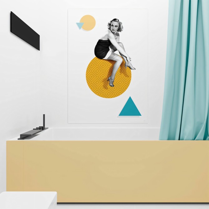 Poster decorativo retro vintage moderno