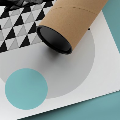Poster of modern design with geometry