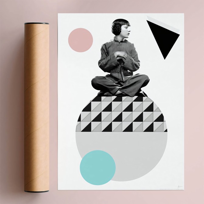 Poster of modern design with geometry