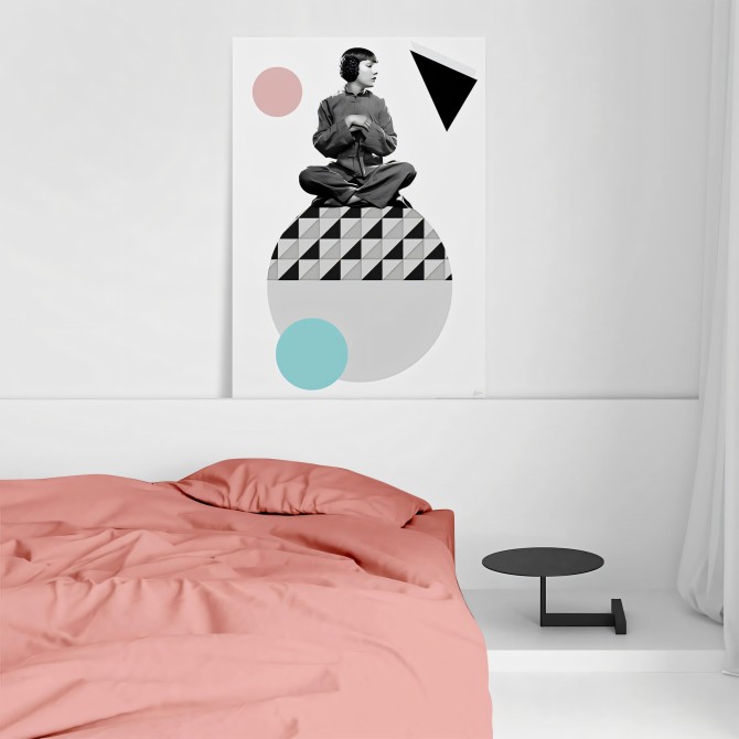 Poster of modern design with geometry