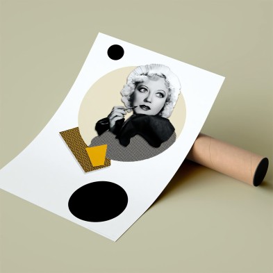 Decorative poster retro vintage modern 3
