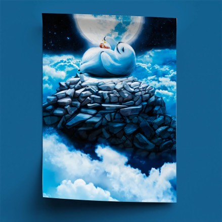 Póster infantil. Personajes de fantasía