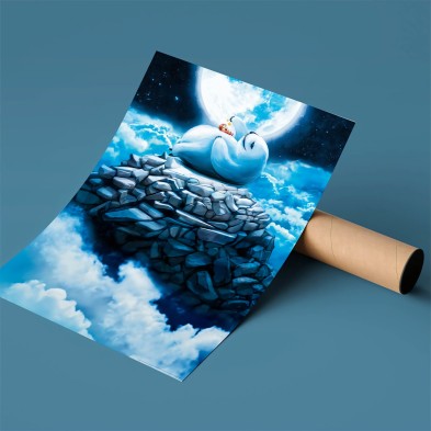 Póster infantil. Personajes de fantasía