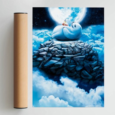 Póster infantil. Personajes de fantasía