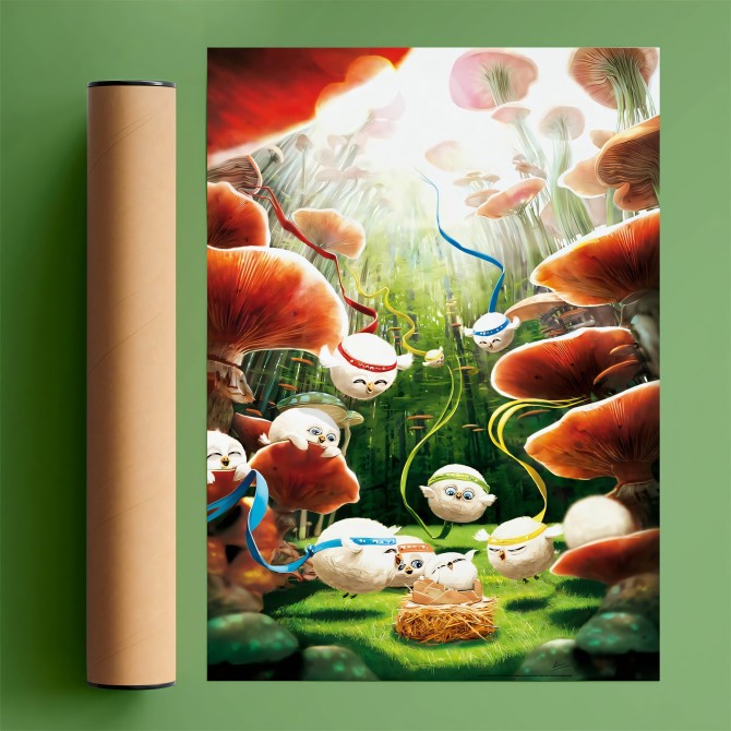 Póster infantil. La sorpresa