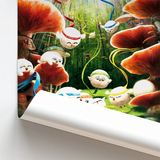Póster infantil. La sorpresa