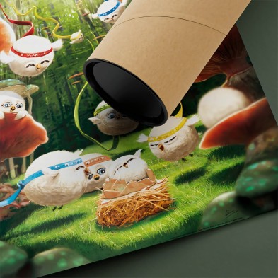 Póster infantil. La sorpresa