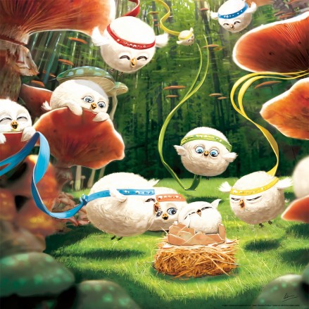 Póster infantil. La sorpresa