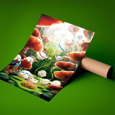 Póster infantil. La sorpresa