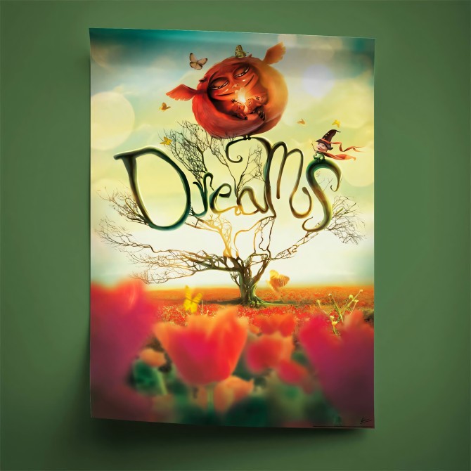 Póster infantil. Dreams