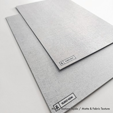 Tejido Kemi. Vinilo lavable texturizado, tintas ecologicas, resistente al agua, acabado textura tejido o mate. Lokoloko