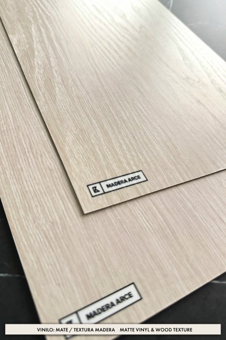 Maple wood vinyl for wrapping furniture and kitchen bathroom walls, beige, water resistant, fireproof, opaque. Texture
