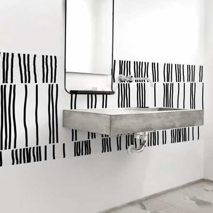 Overlap. Washable Vinyl for furniture, floor & walls