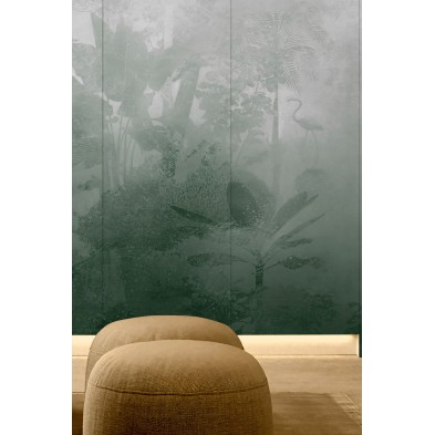 Giverny Green. Eco Wallpaper. 95cm x 250cm