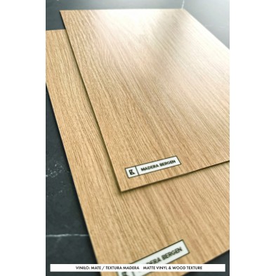 Vinilo Madera Bergen Roble Dorado para forrar muebles de cocina y baños, resistente al agua, opaco. Textura madera. Lokoloko