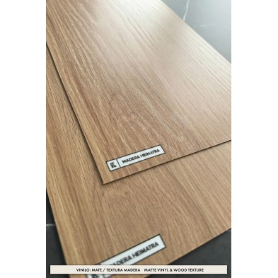 Vinilo Madera Heimatra de encino para forrar muebles de cocina y baños, resistente al agua, opaco. Textura madera. Lokoloko