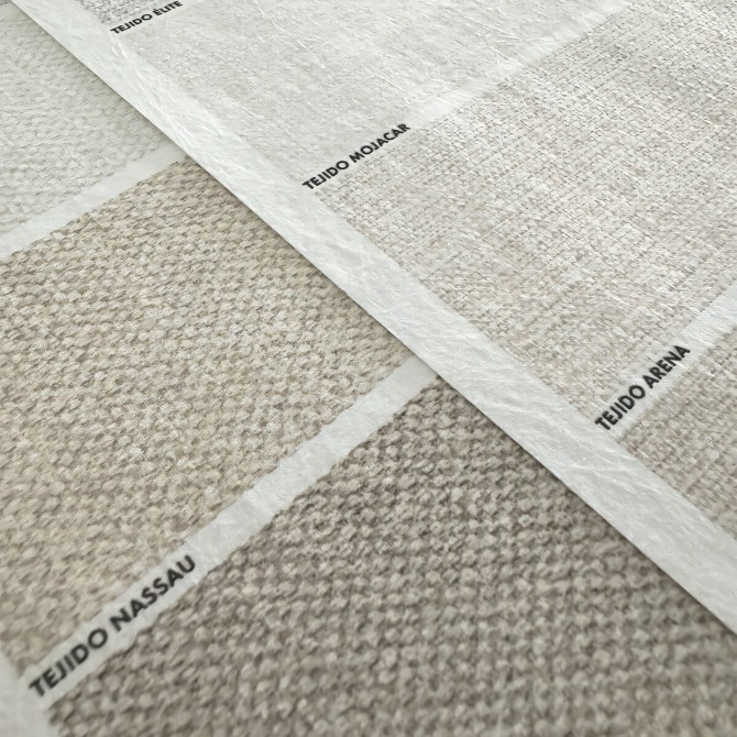 Samples of PVC-free self-adhesive ecological wallpaper fabrics for walls and smooth surfaces. Brown linen. Lokoloko