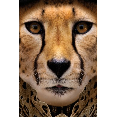 Póster decorativo de animal fashion. Modelo Guepardo