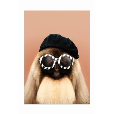 Póster de una elegante perrita|Lokoloko