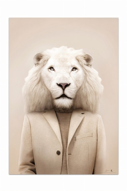 Albino Lion Model