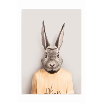 Poster decorative fashion animal. Rabbit model | Lokoloko