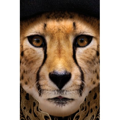 Póster decorativo de animal fashion. Modelo Guepardo