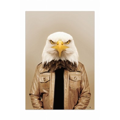 Póster decorativo de animal fashion. Modelo Águila