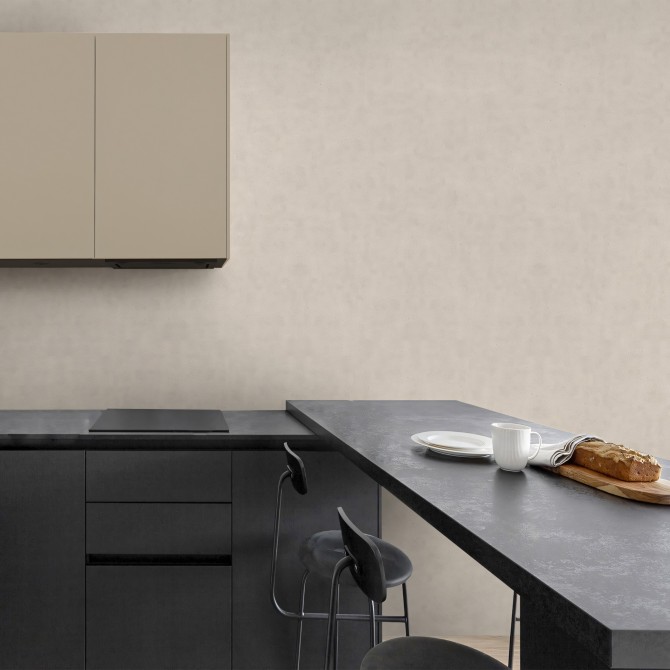 Ibiza Stone vinyl for covering walls in open kitchens and kitchen islands. Fireproof and water resistant. Lokoloko