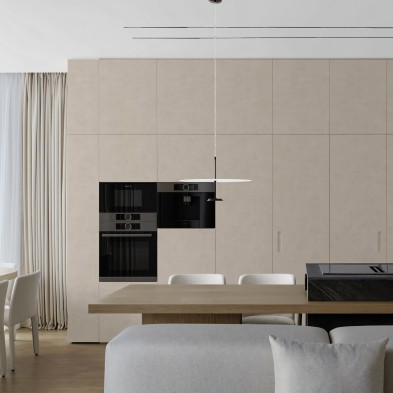 Vinilo Piedra Ibiza para forrar muebles de cocinas. Ignifugo y resistente al agua y productos de limpieza. Lokoloko