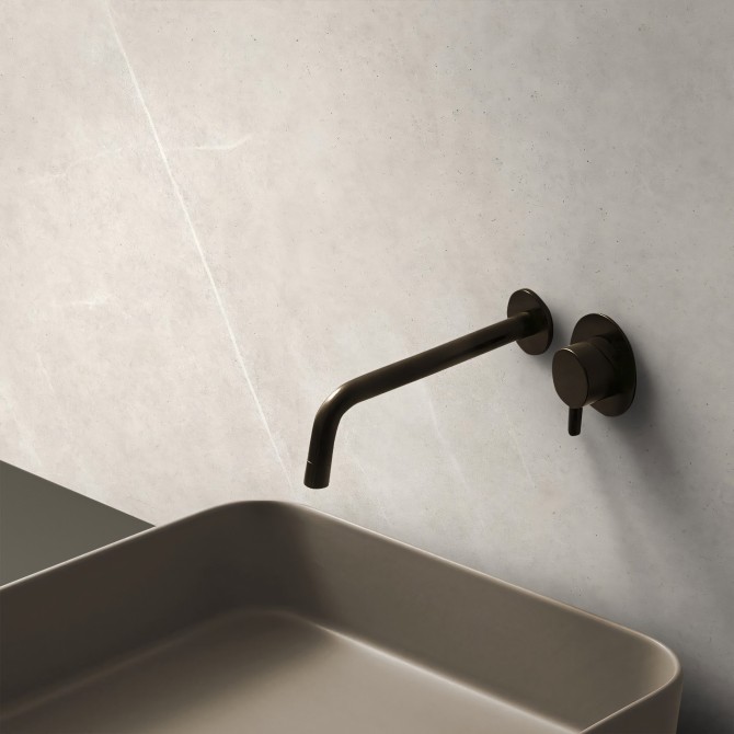 Formentera Stone vinyl for bathroom, toilet, and restroom walls. Waterproof, antibacterial, and eco-friendly. Lokoloko