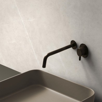 Formentera Stone vinyl for bathroom, toilet, and restroom walls. Waterproof, antibacterial, and eco-friendly. Lokoloko