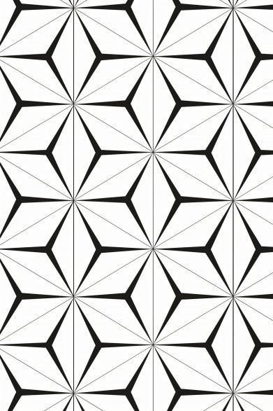Hexágonos Abstractos 2. Vinilo Lavable Mate. 95cmx270cm