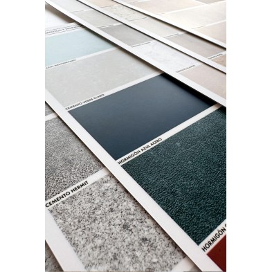 Samples. Cements, concrete and stones. Matte vinyl