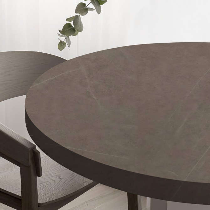 Vinilo Piedra Lazareto para forrar mesas y muebles de salón. Ignifugo y resistente al agua y productos de limpieza. Lokoloko