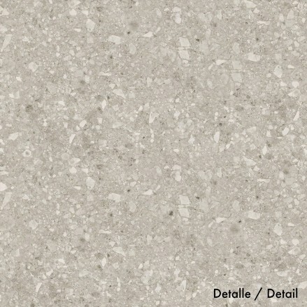 Terrazzo Escarpment vinyl for bathroom, toilet, and sink walls. Water-resistant, antibacterial, and eco-friendly inks. Lokoloko