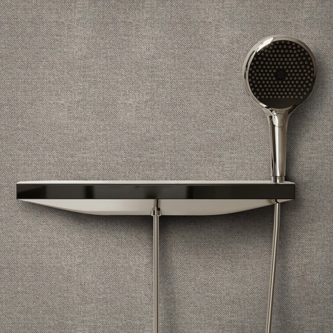 Bali fabric. Washable vinyl, eco-friendly inks, water resistant, antibacterial for shower wall tiles. Lokoloko